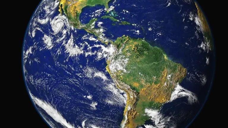 Planet Earth seen from outer space