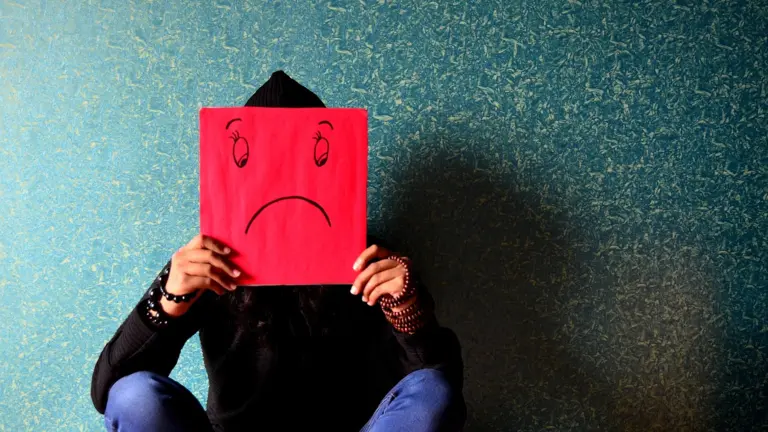 Sad person illustrating stress and anxiety