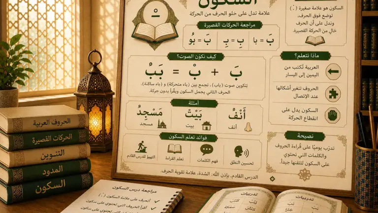Arabic lesson about sukun