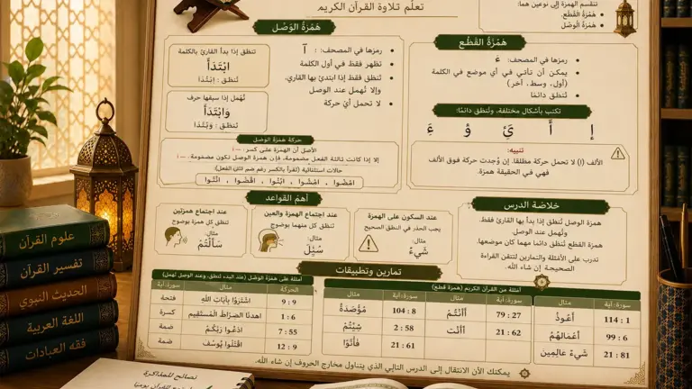 Tajwid lesson about the hamza