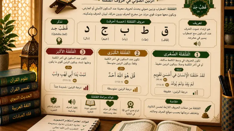 Tajweed lesson about qalqalah