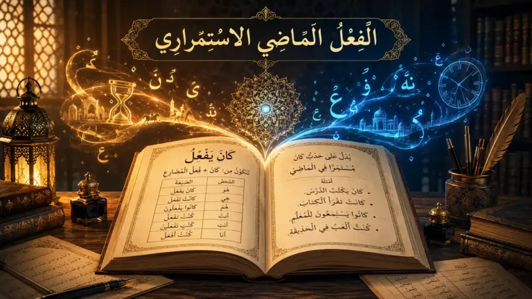 Arabisk grammatikbok om pågående dåtid