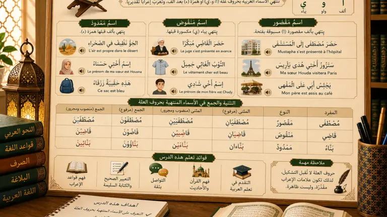 Arabic grammar lesson about special noun endings