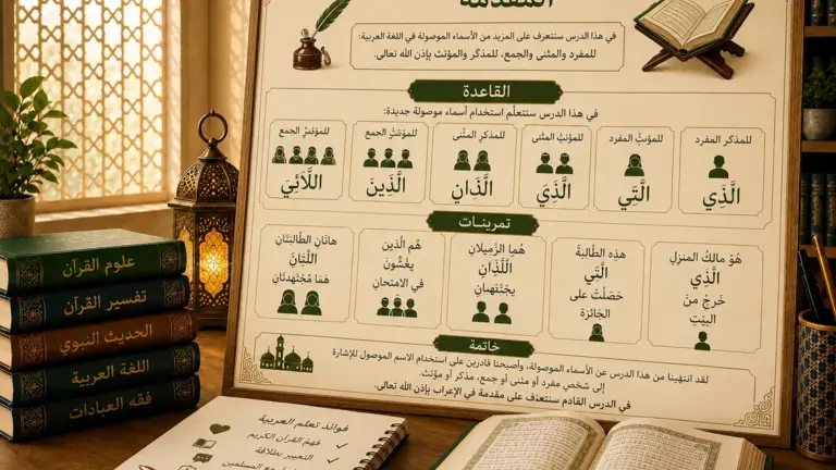 Arabic grammar lesson about relative pronouns