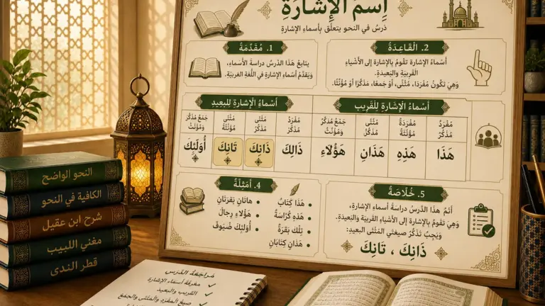 Arabic grammar lesson about demonstrative pronouns