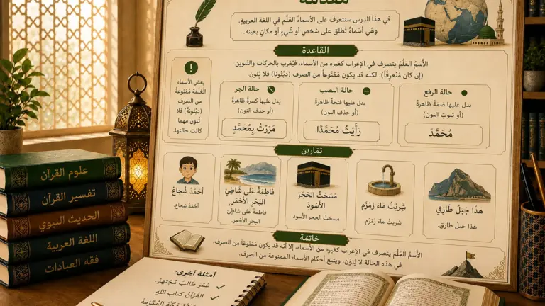 Arabic grammar lesson about proper nouns