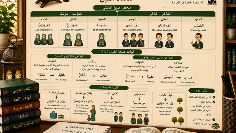 Arabic grammar lesson about the dual form