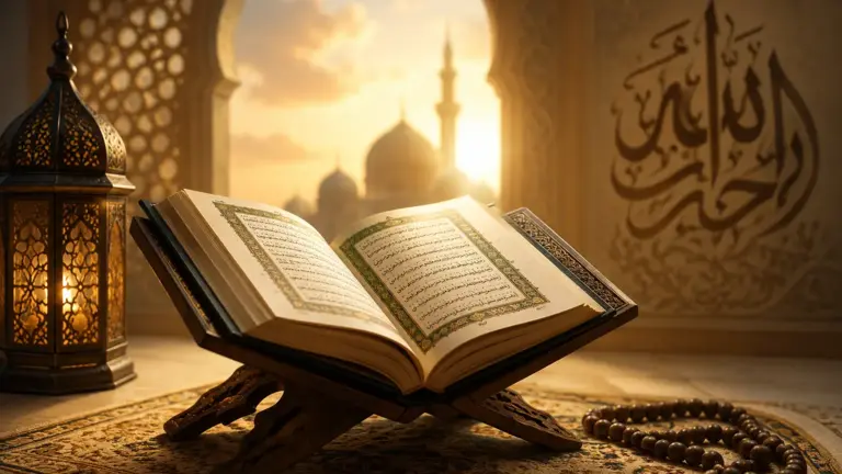 Open Quran illustrating Ayat al-Kursi and its benefits