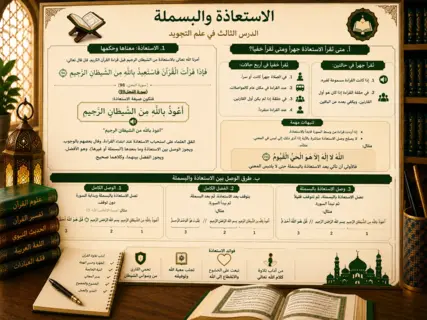 Tajweed lesson about Istiadhah and Basmala