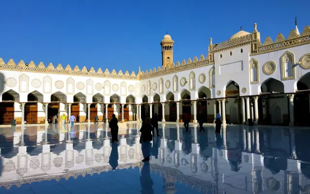 Innenhof der Al-Azhar-Moschee in Kairo