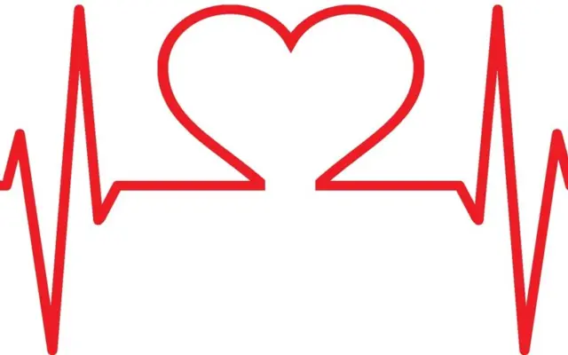 Illustration of a heart with heartbeat line symbolizing Allah’s help