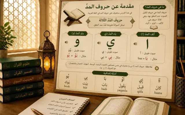 Arabic lesson about long vowels