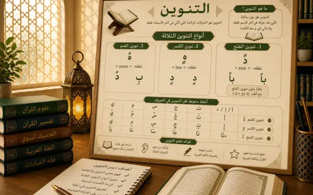 Arabic lesson about tanween