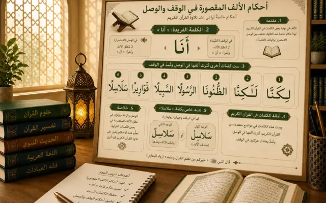 Lesson on alif variants in Quran recitation