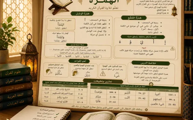 Tajwid lesson about the hamza
