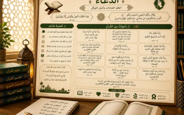 Lesson about supplications in the Quran