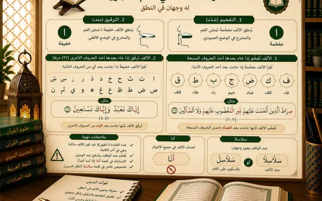 Tajweed lesson about the letter alif