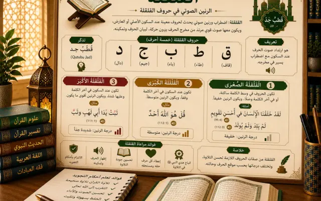 Tajweed lesson about qalqalah