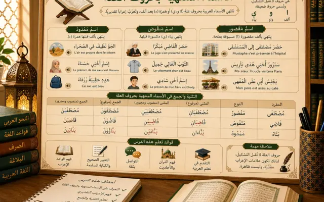 Arabic grammar lesson about special noun endings