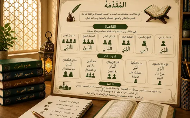 Arabic grammar lesson about relative pronouns