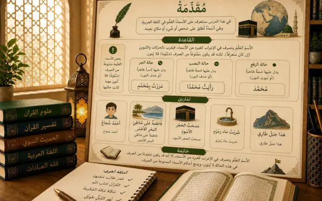 Arabic grammar lesson about proper nouns
