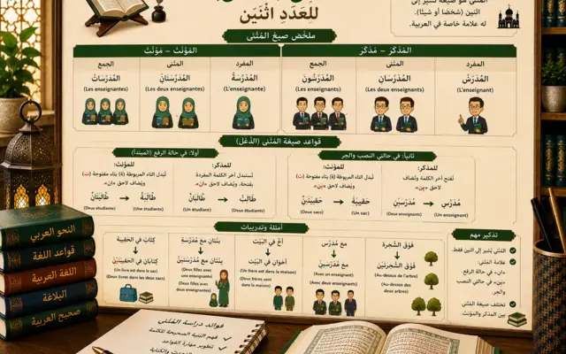 Arabic grammar lesson about the dual form