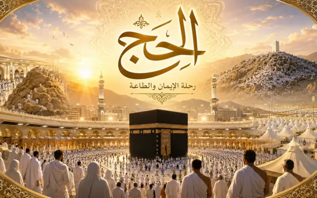 Kaaba mit Pilgern während des Haddsch