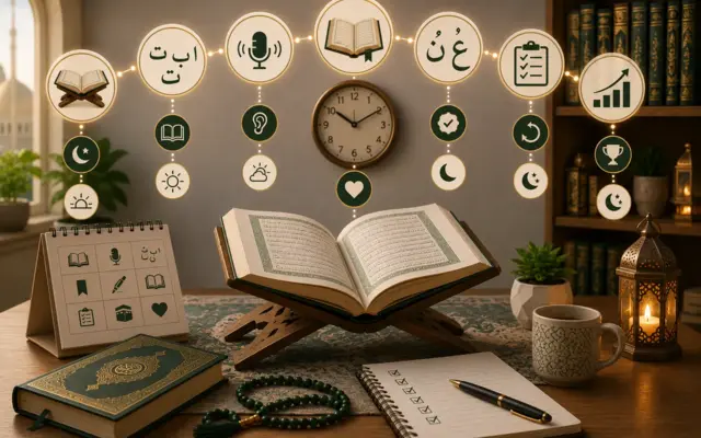 Daily Quran study routine
