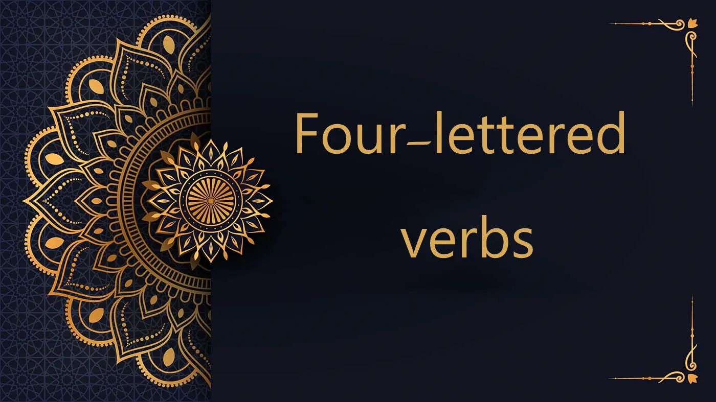 Four lettered Verbs in Arabic