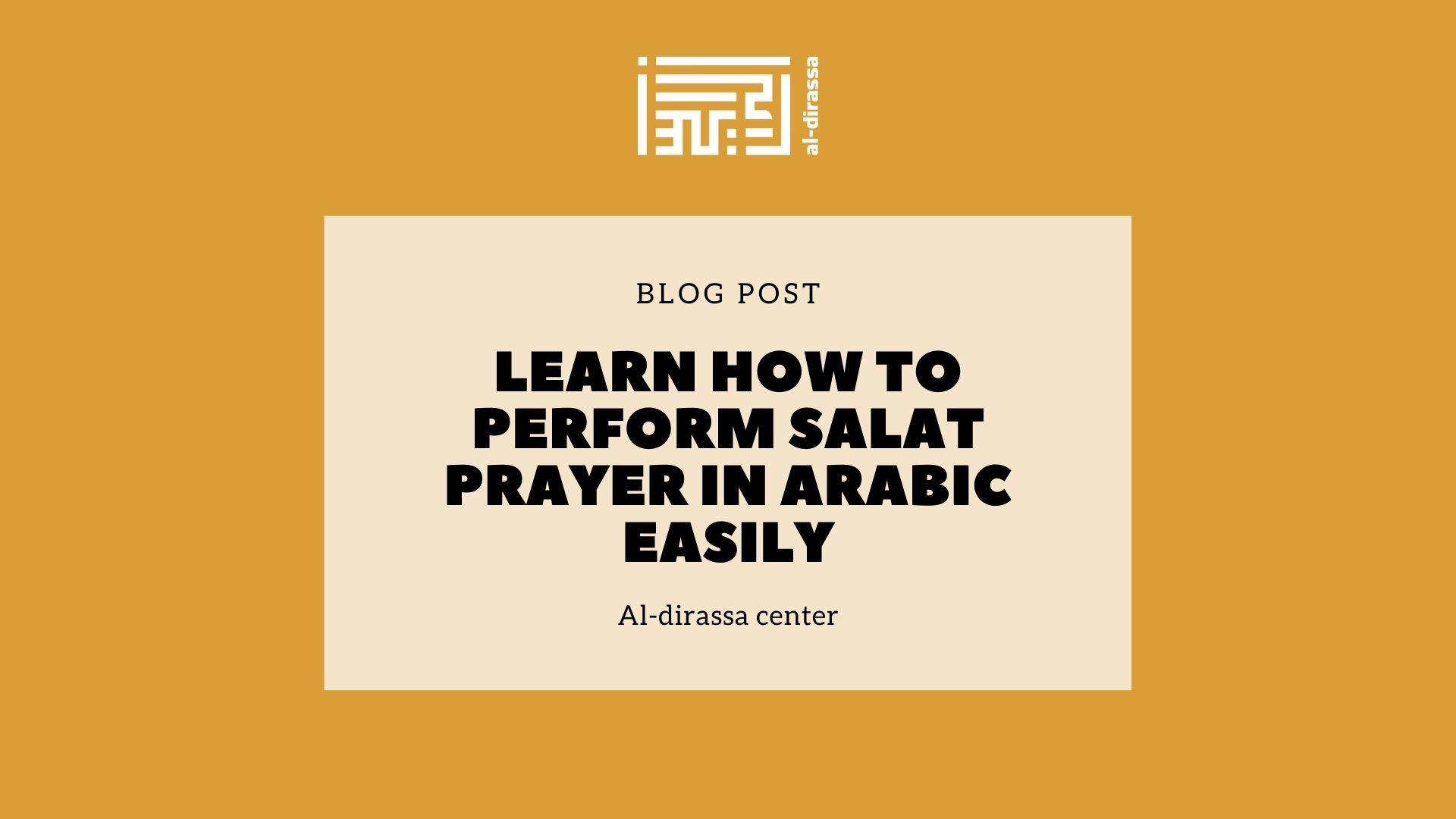 Pray In Islam Arabic | Al-dirassa.com