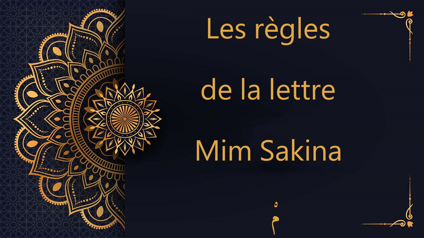 Les règles de la lettre Mim Sakina - مْ | cours de Coran gratuit | leçon 10