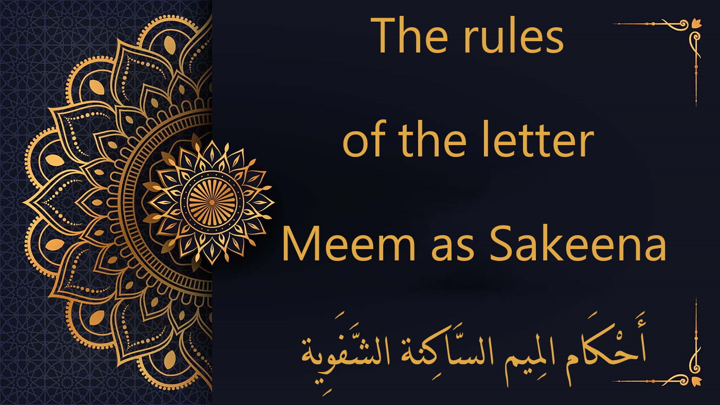 Guidelines for the Letter Meem As Sakeena