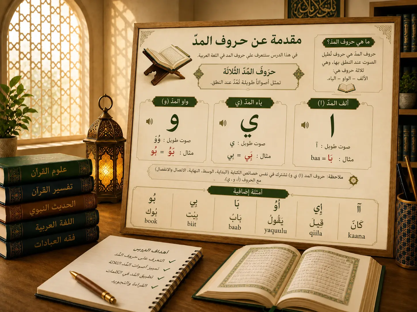Arabic lesson about long vowels