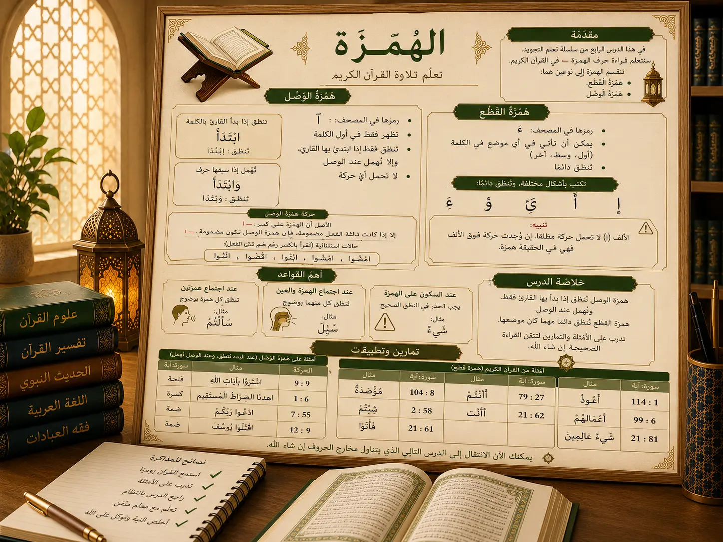 Tajwid lesson about the hamza
