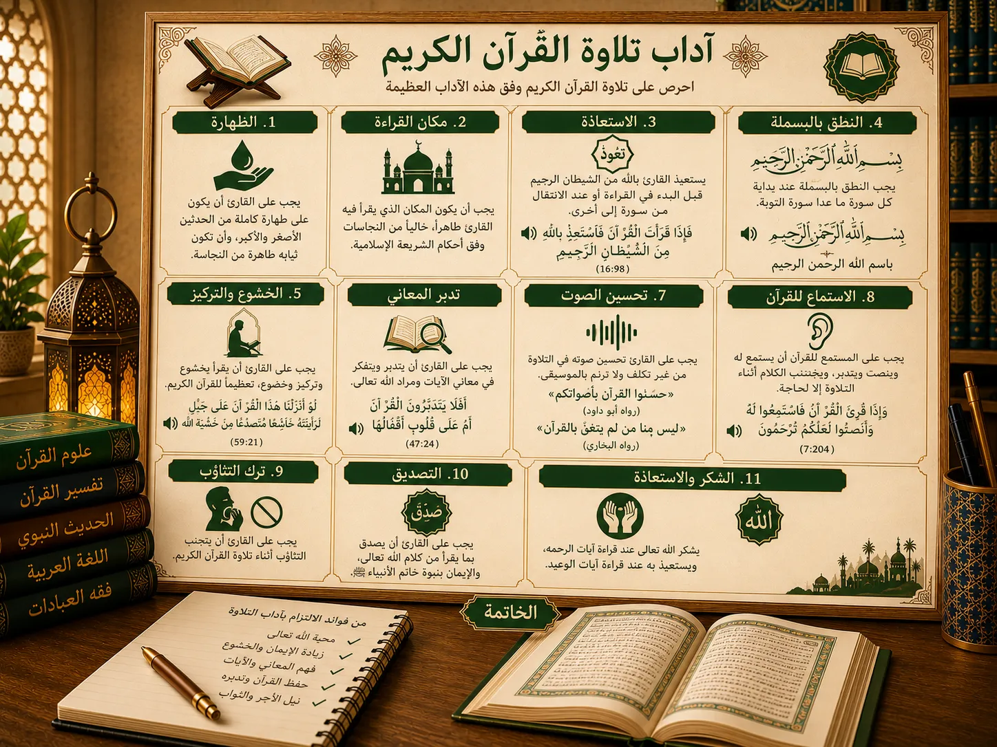 Lesson about the manners of Quran recitation