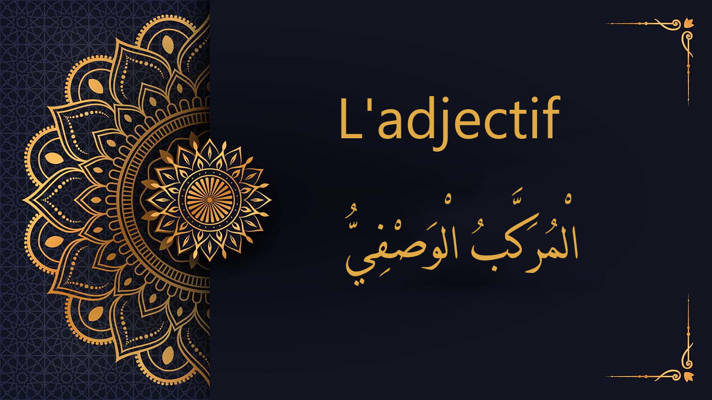 Adjectif - cours d'arabe gratuit